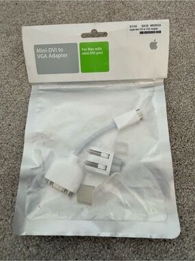 Apple White Mini-DVI to VGA Adapter